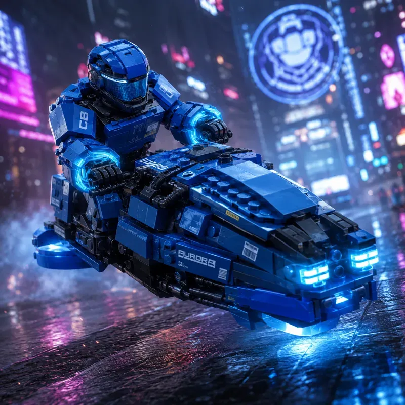 Neon Lego Riders Universes