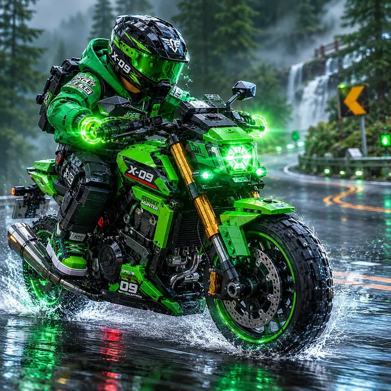 Neon Lego Riders Universes