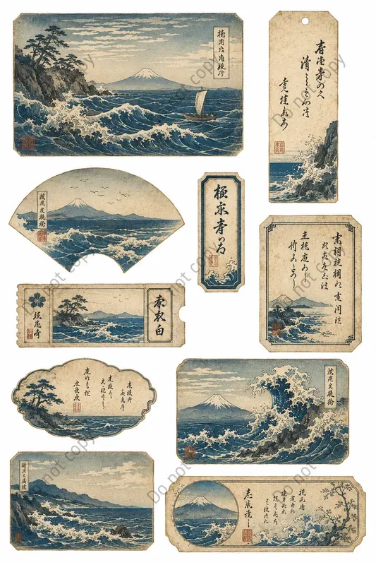 Vintage Japan Ephemera Sheets
