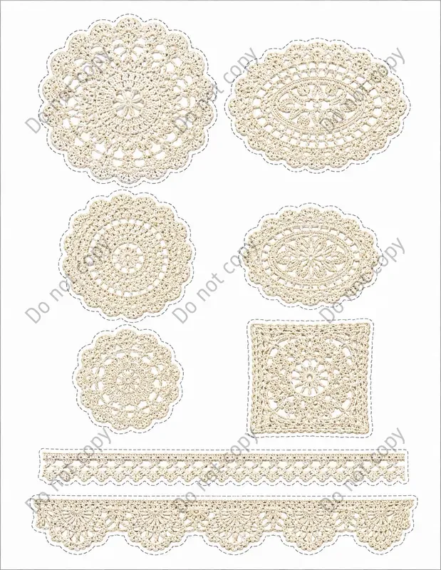 Lace Doily Overlay Sheets