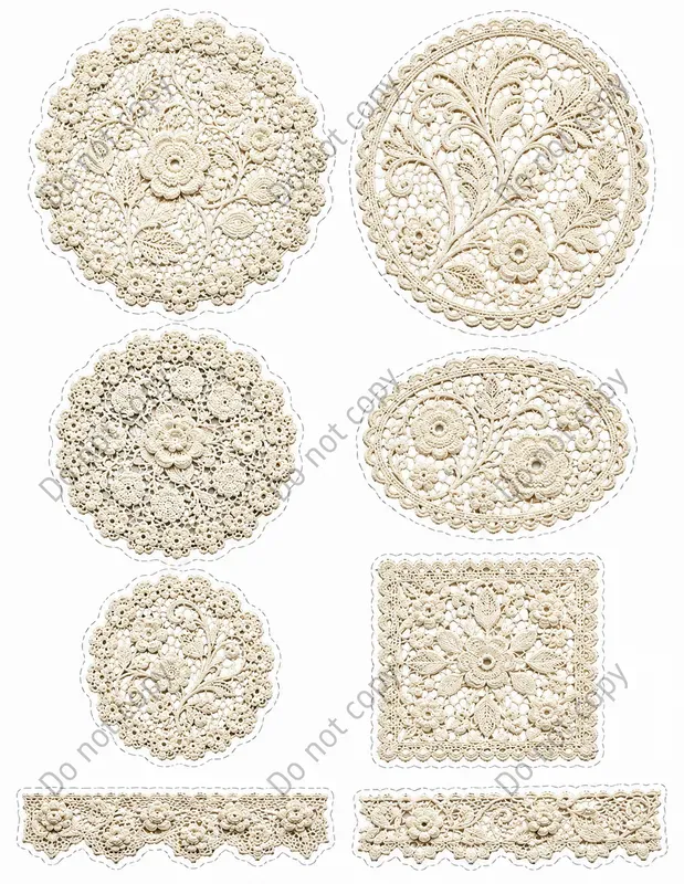Lace Doily Overlay Sheets