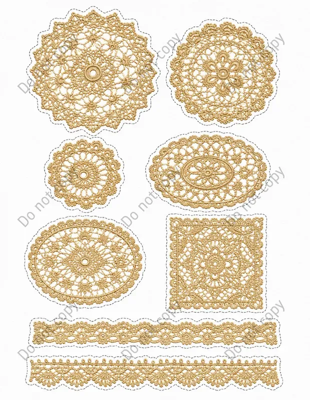 Lace Doily Overlay Sheets