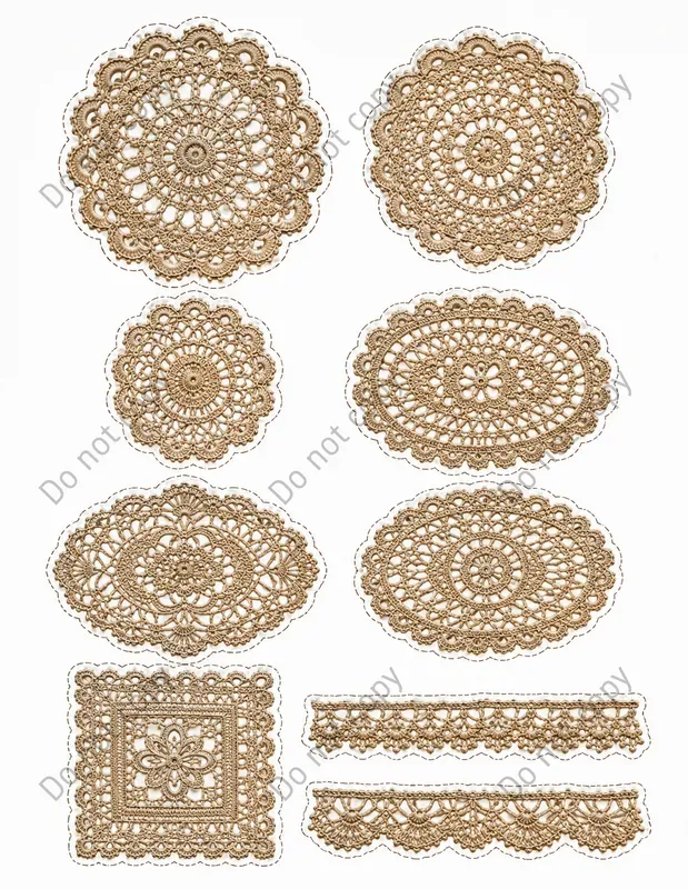 Lace Doily Overlay Sheets