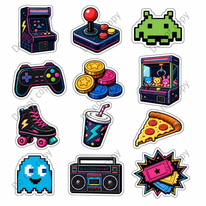 Retro Gamer Sticker Sheets