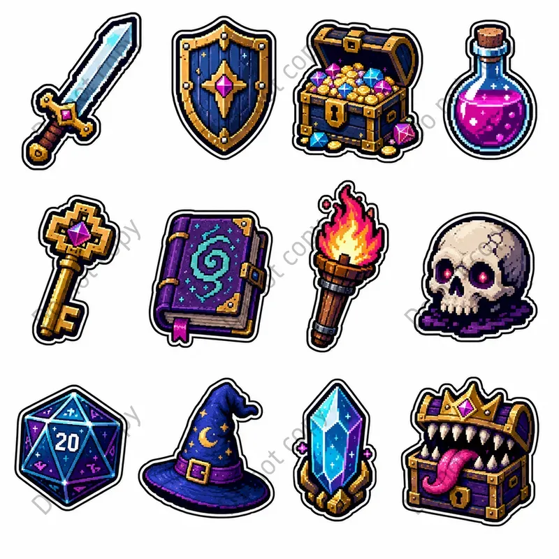 Retro Gamer Sticker Sheets
