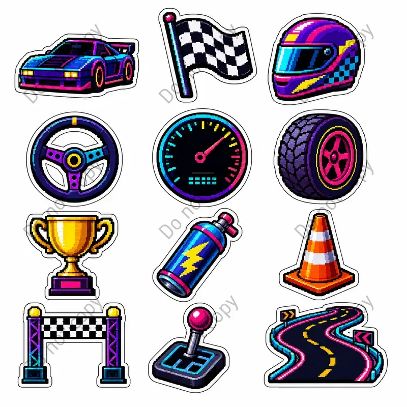 Retro Gamer Sticker Sheets