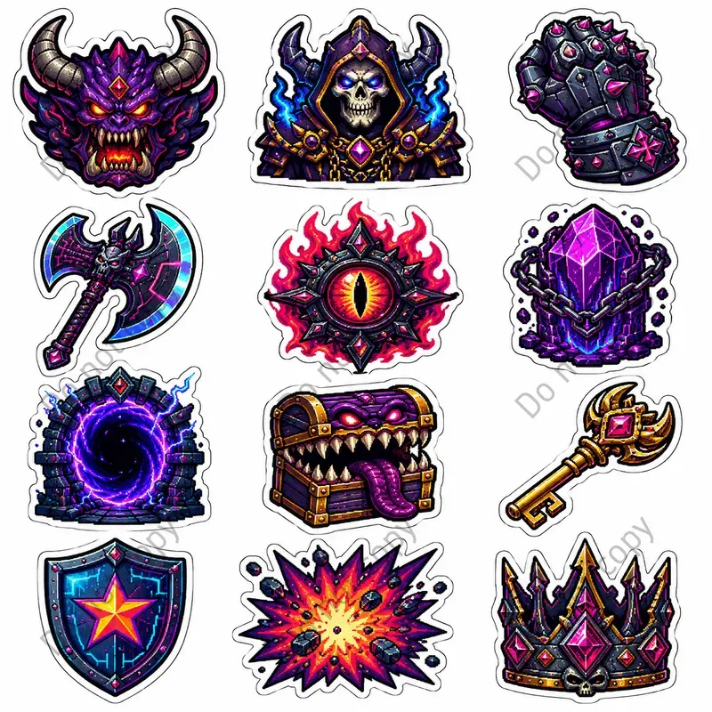 Retro Gamer Sticker Sheets