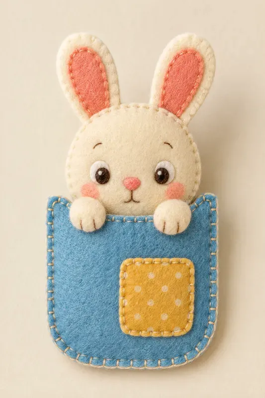 Handmade Felt Pocket Animals