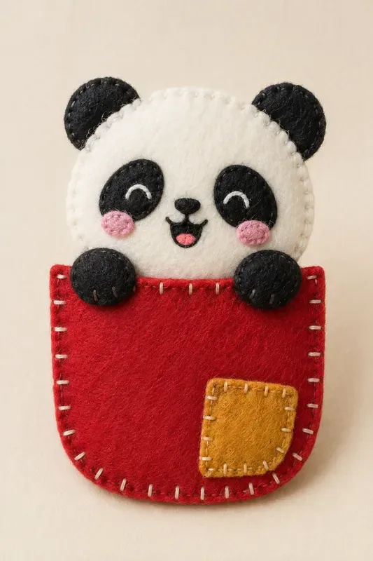 Handmade Felt Pocket Animals