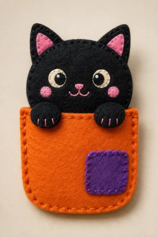 Handmade Felt Pocket Animals