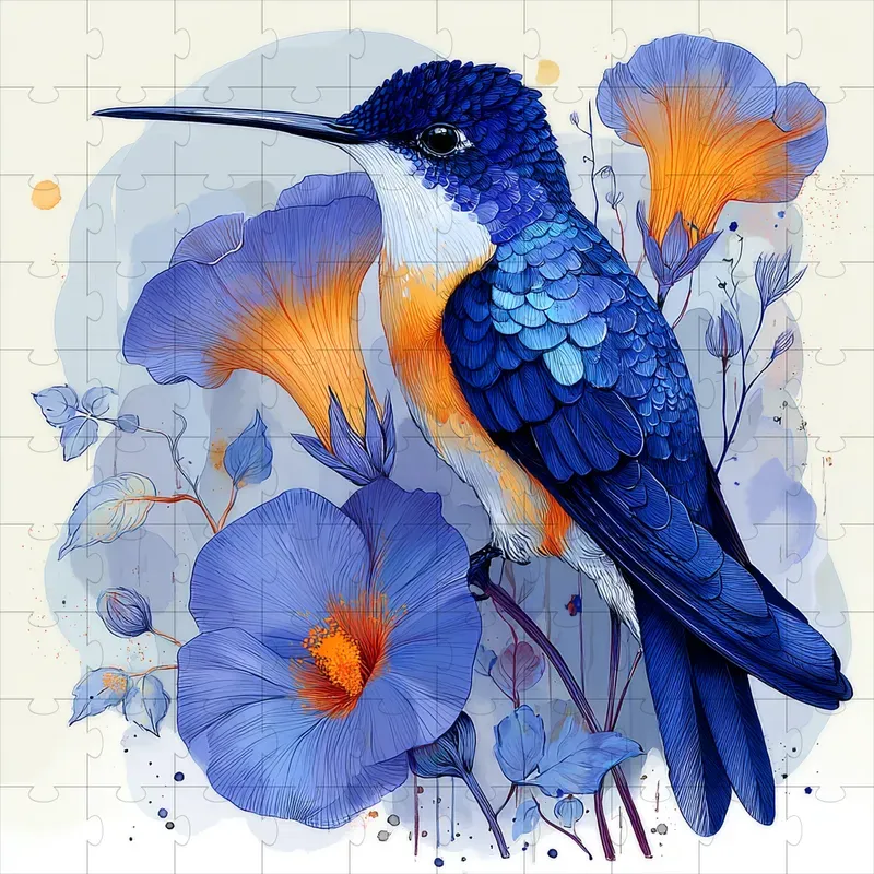 Gouache Cobalt Marigold Dream Art