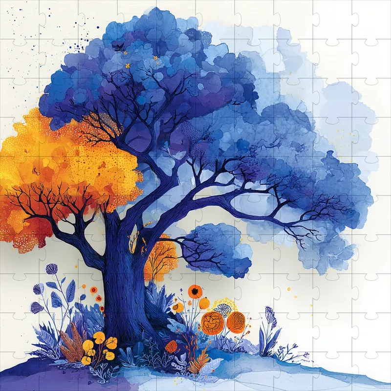 Gouache Cobalt Marigold Dream Art