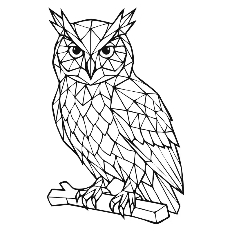 Lowpoly Animal Art Kdp Coloring Books