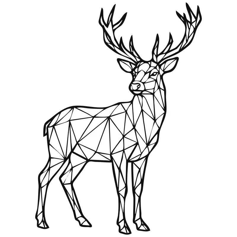 Lowpoly Animal Art Kdp Coloring Books
