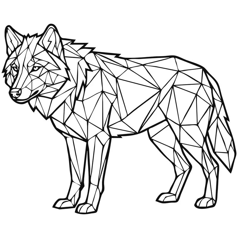 Lowpoly Animal Art Kdp Coloring Books
