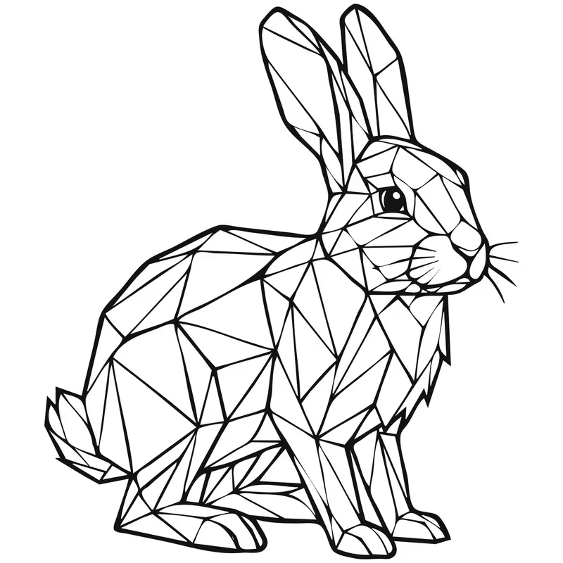 Lowpoly Animal Art Kdp Coloring Books