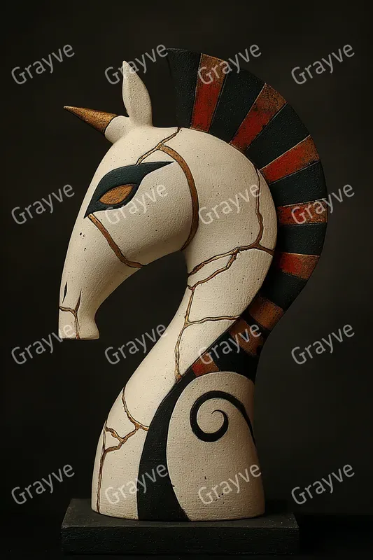 Surreal Porcelain Gold Kintsugi Art