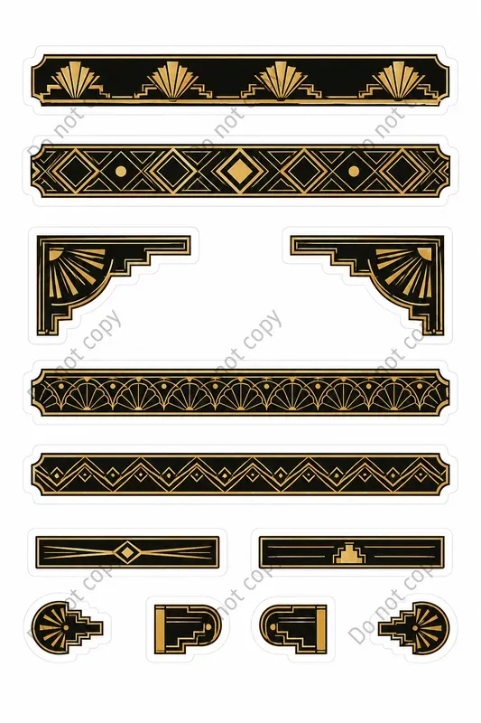 Deco Border Strip Sticker Sheets
