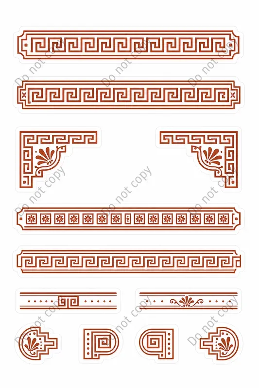 Deco Border Strip Sticker Sheets