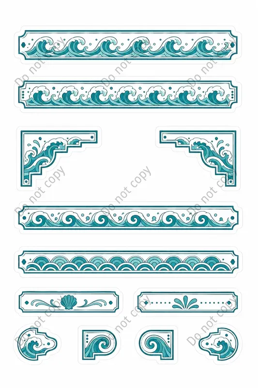 Deco Border Strip Sticker Sheets