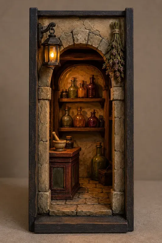 Handmade Miniature Book Nooks