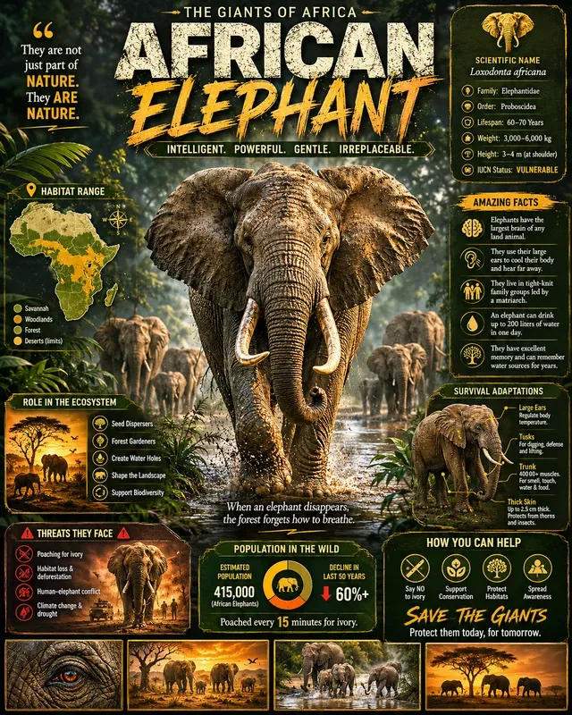 Cinematic Wildlife Infographics