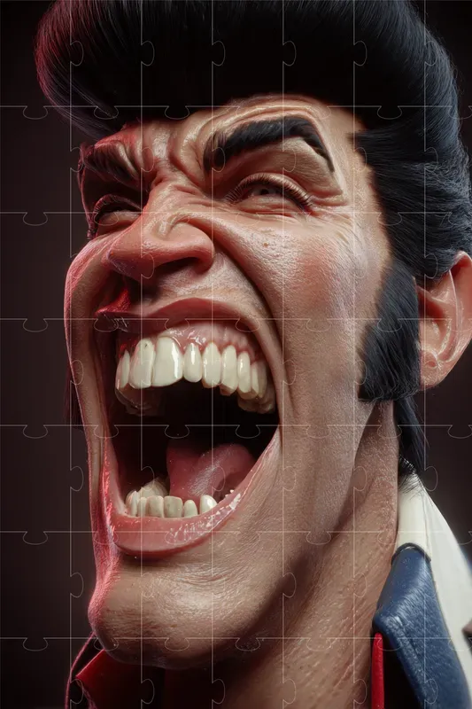 Exaggerated Dual Expression Portraits