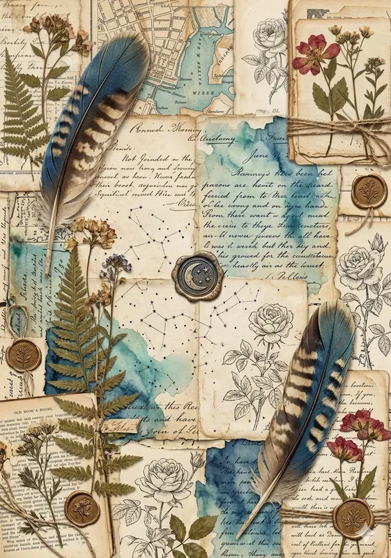 Vintage Ephemera Mixed Media Journals