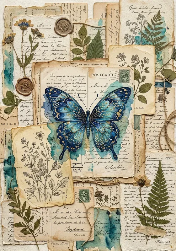 Vintage Ephemera Mixed Media Journals
