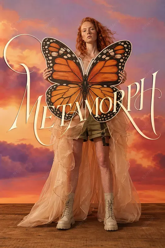 Surreal Cutout Fashion Poster Style