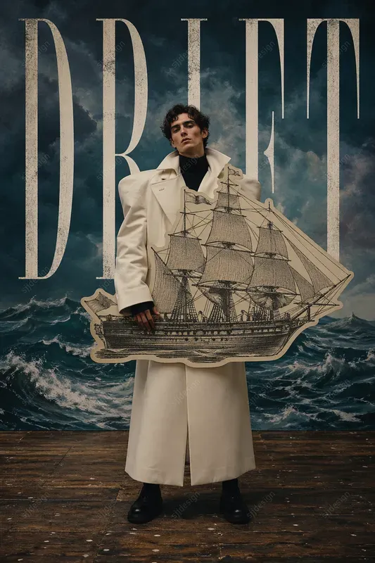 Surreal Cutout Fashion Poster Style