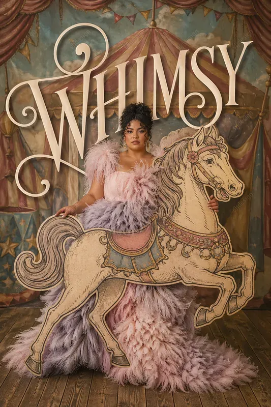 Surreal Cutout Fashion Poster Style