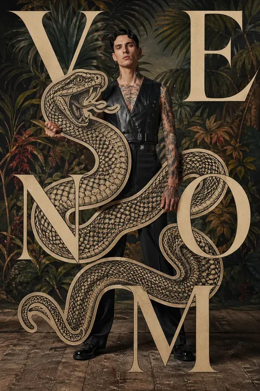 Surreal Cutout Fashion Poster Style