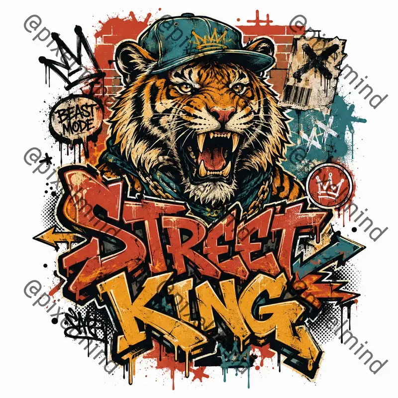 Neo Vintage Graffiti Tee Creators