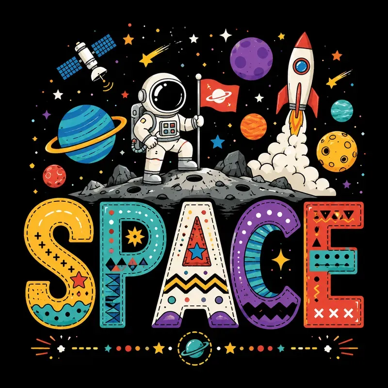 Playful Landmark Typography Packs