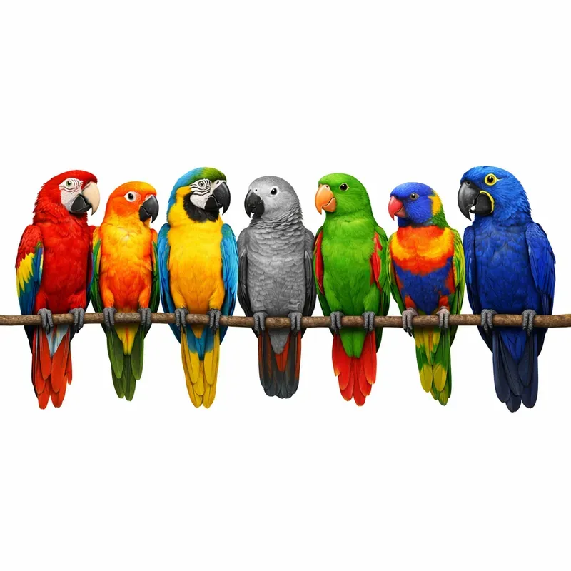 Colorful Bird Lineup Generator