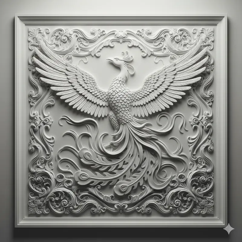 3D White Relief Sculpture Generators