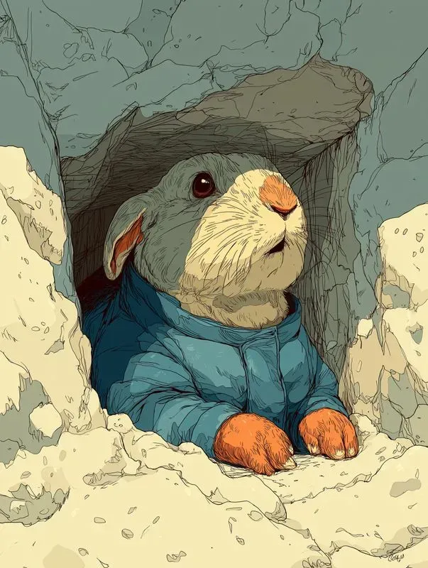 Snowday Animals Digital Art