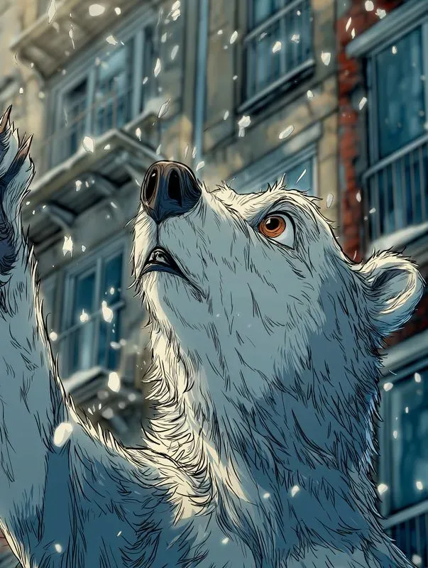 Snowday Animals Digital Art