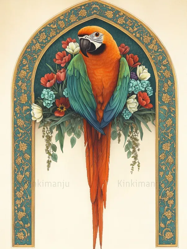Persian Miniature Birds Mj