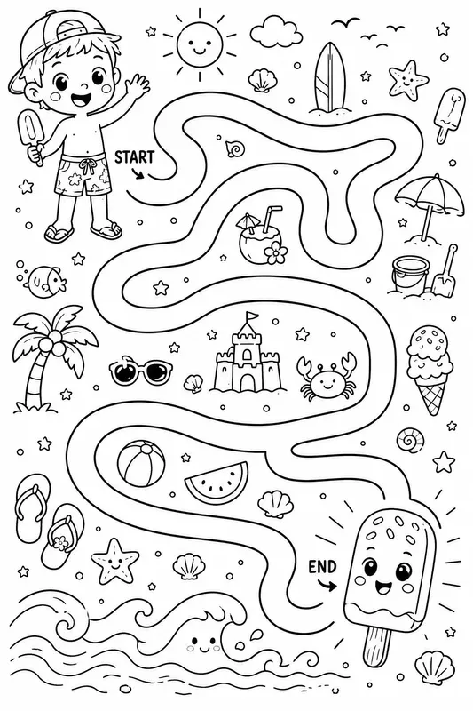Maze Adventure Scenes