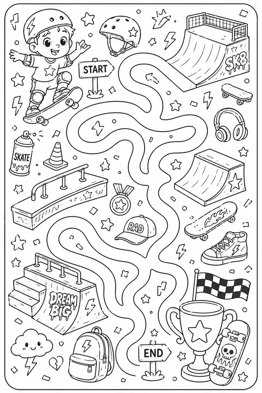 Maze Adventure Scenes