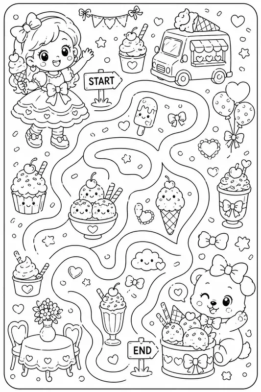 Maze Adventure Scenes
