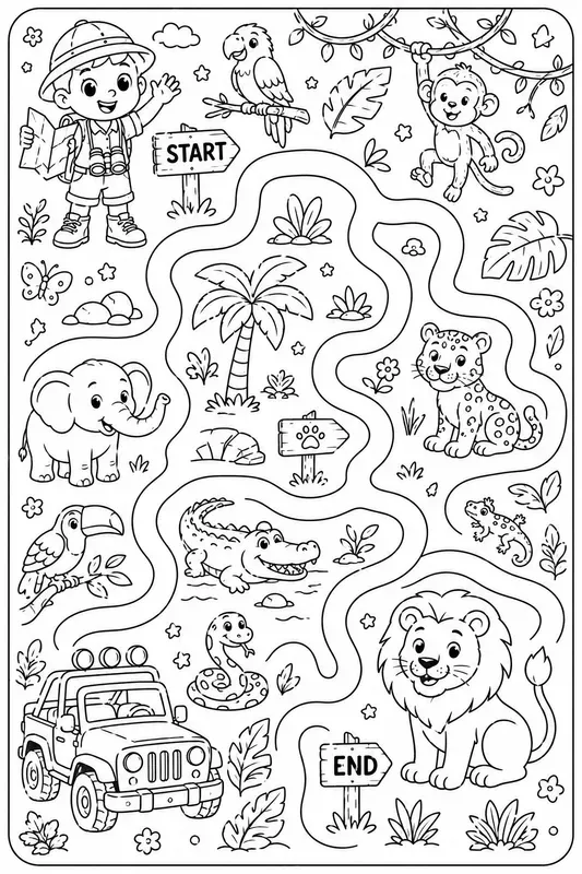 Maze Adventure Scenes