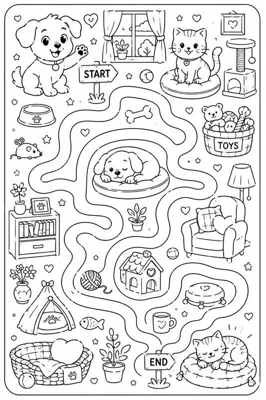 Maze Adventure Scenes