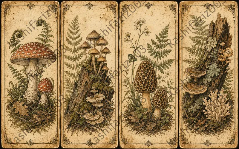 Vintage Natural History Specimen Panels
