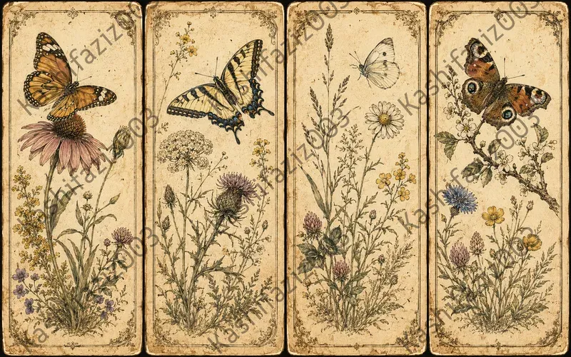 Vintage Natural History Specimen Panels