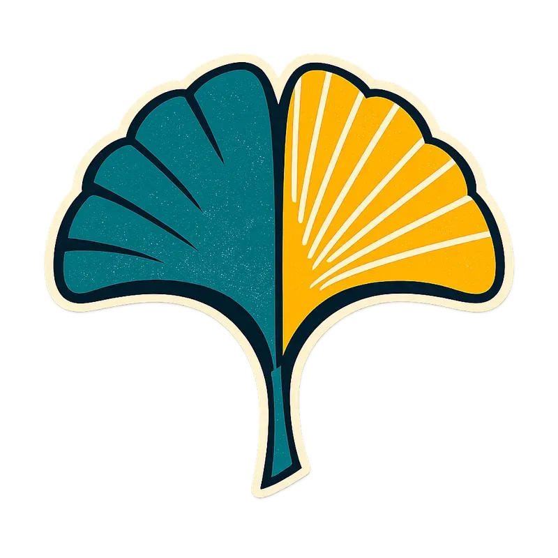 Retro Mcm Botanical Sticker Cliparts