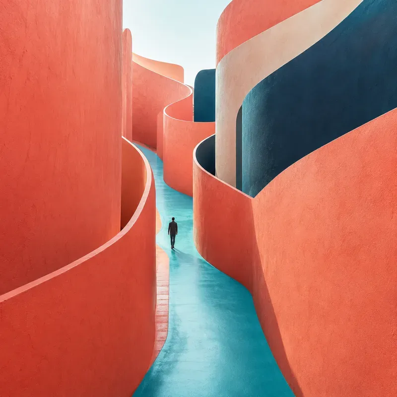 Surreal Color Portal Architectures