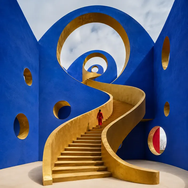 Surreal Color Portal Architectures